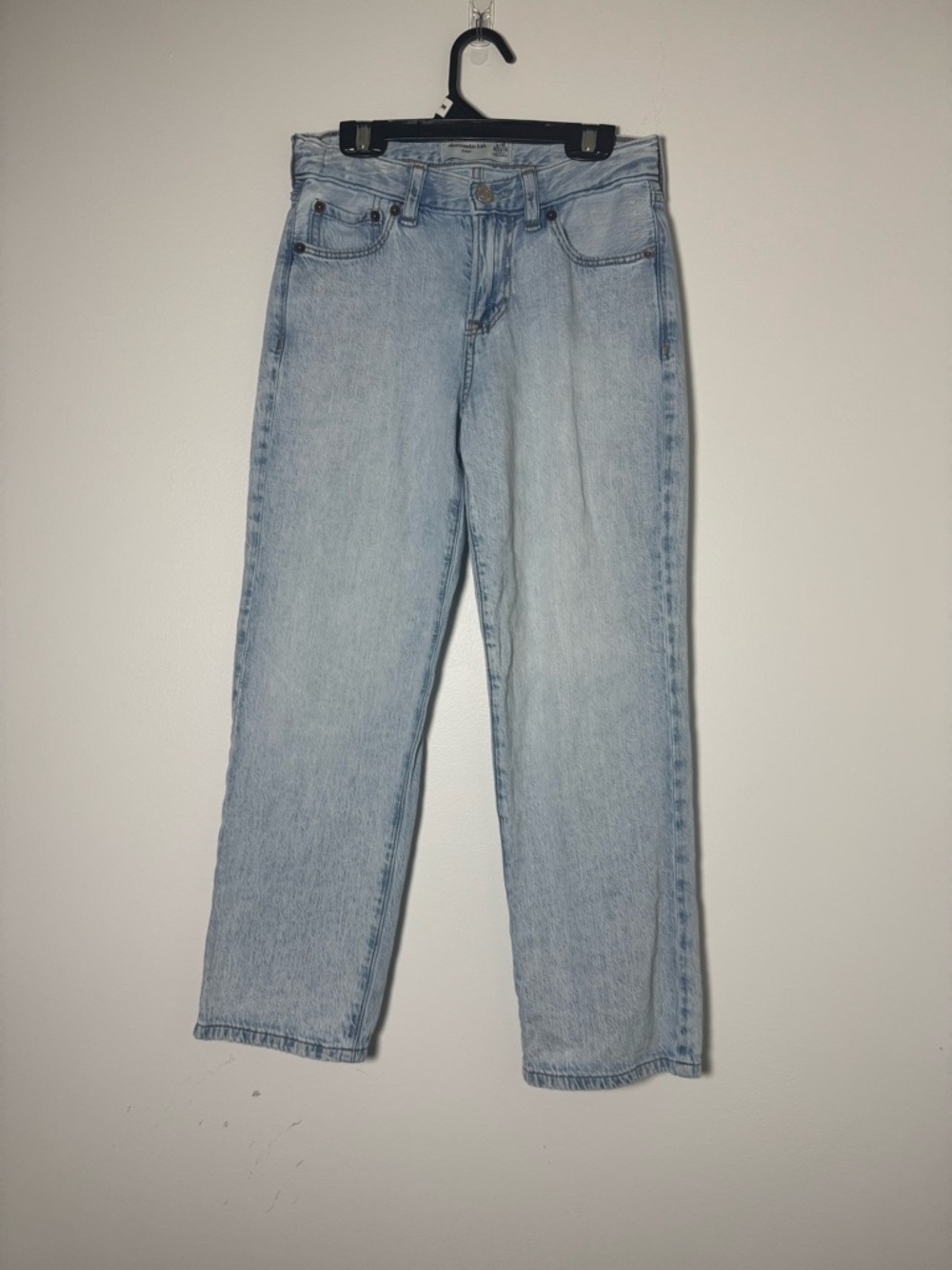 Abercrombie Kids Baggy Jeans 9/10 Light Wash Straight Leg